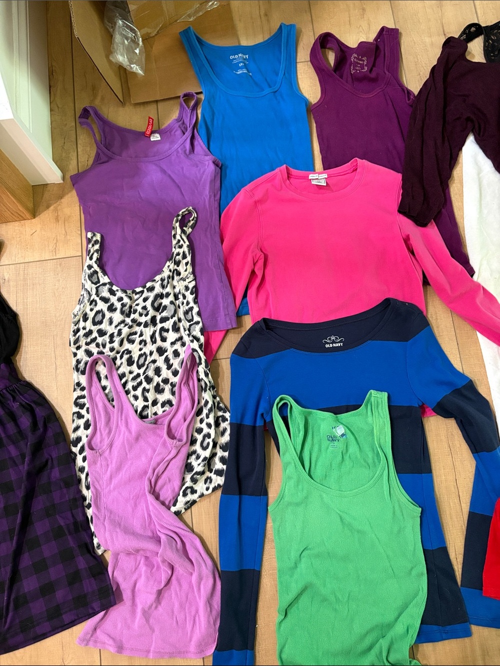 Ladies Bright Mixed Tank & Top Bundle - Pink, Blue, Purple, Green